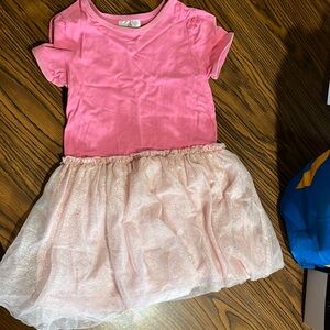 Pink dress with attached tutu